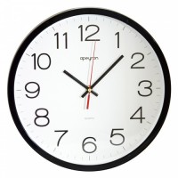 Часы настенные APEYRON круг d300х40 пластик плавный ход (1xR6 нет в компл) PL1712502