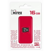 Ф/к (карта памяти) microSDHC MIREX 16GB (UHS-I, U1, class 10)